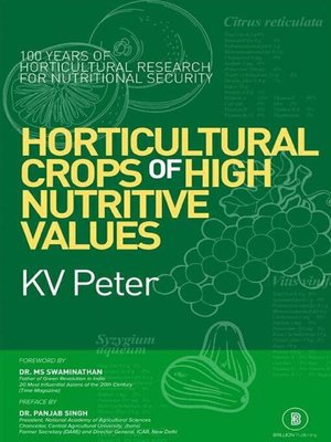 cover image of Horticultural Crops of High Nutritive Values